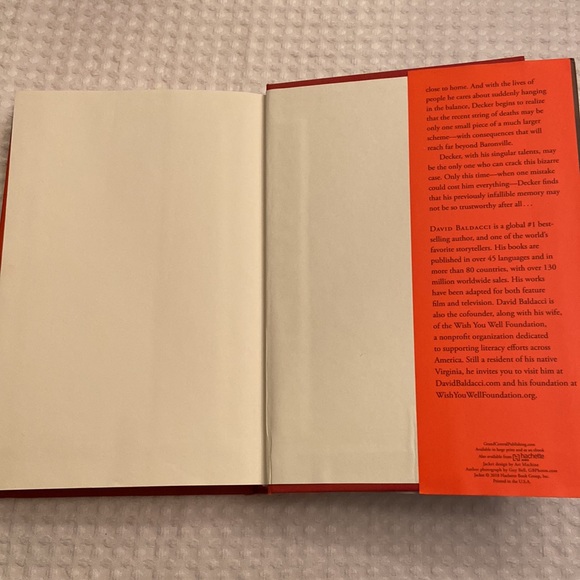 THE FALLEN by David Baldacci Hardback Book w/Dust Jacket - Picture 8 of 8